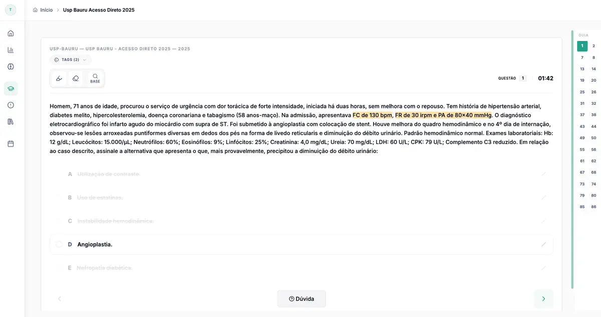 Simule com precisão